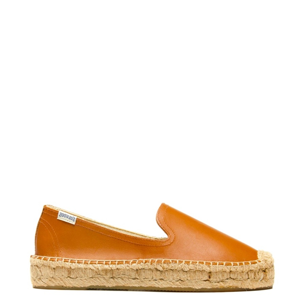 Soludos Women's Tan Leather Espadrilles